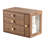 Solid Wood Jewellery Box Walnut nz