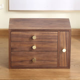 Solid Wood Jewellery Box Walnut nz
