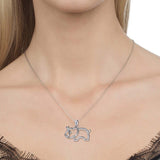 Sparkling Elephant Pendant nz
