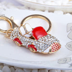 Sparkly car keychain Red nz