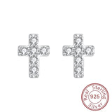 Sparkly cross earrings nz