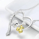 Sparkly elephant heart necklace nz