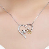 Sparkly elephant heart necklace nz
