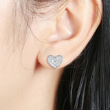 Sparkly heart earrings nz