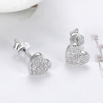 Sparkly heart earrings nz