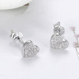 Sparkly heart earrings nz