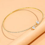 Sparkly necklace Gold nz