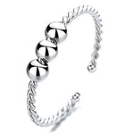 Spinner ring with rotating balls Silver nz