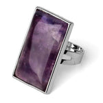 Square amethyst ring nz