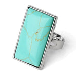 Square turquoise ring nz