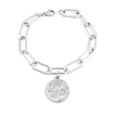 St Benedict Protection Bracelet Silver / 18 cm nz
