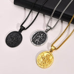 St Christopher cross necklace Gold nz
