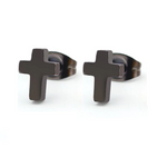 Stainless Steel Cross Earrings nz