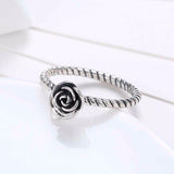 Stainless Steel Flower Ring nz