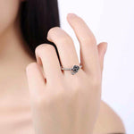 Stainless Steel Flower Ring nz