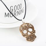 Stainless steel skull necklace nz