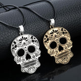 Stainless steel skull necklace nz