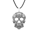 Stainless steel skull necklace Silver nz