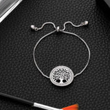 Stainless steel tree of life bracelet nz