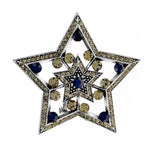Star brooch Blue nz