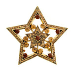 Star brooch Brown nz