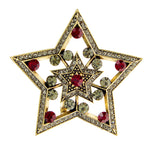 Star brooch Red nz