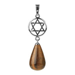 Star of David Tiger Eye Pendant nz