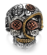 Steampunk steel ring 57 mm nz