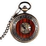 Steel and wood pocket watch nz