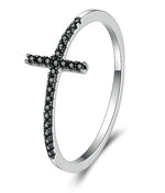 Sterling silver cross ring 52 mm nz