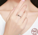 Sterling silver cross ring nz