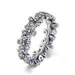 Sterling Silver Flower Ring 51.9 mm nz