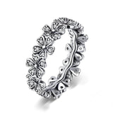 Sterling Silver Flower Ring 51.9 mm nz