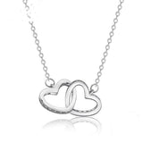 Sterling silver heart necklace Silver nz