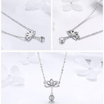 Sterling silver lotus necklace nz