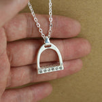 Stirrup shaped horse necklace nz