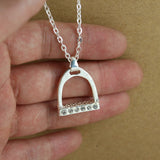 Stirrup shaped horse necklace nz