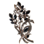 Stone brooch Black nz