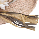 Straw hat with flowers nz