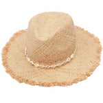 Straw hat with shells nz