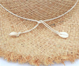 Straw hat with shells nz