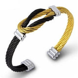 Sturdy bangle Gold and black nz