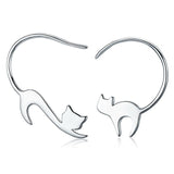 Stylish Minimalist Cat Earrings nz