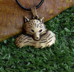 Stylish Silver fox necklace Ancient bronze / 55 cm nz