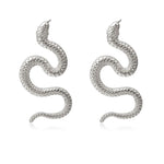 Stylish Silver snake earrings nz