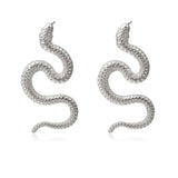 Stylish Silver snake earrings nz