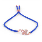 Summer butterfly bracelet Blue / rose gold nz