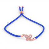 Summer butterfly bracelet Blue / rose gold nz