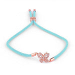 Summer butterfly bracelet Cyan / rose gold nz