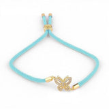 Summer butterfly bracelet Cyanide / gold nz